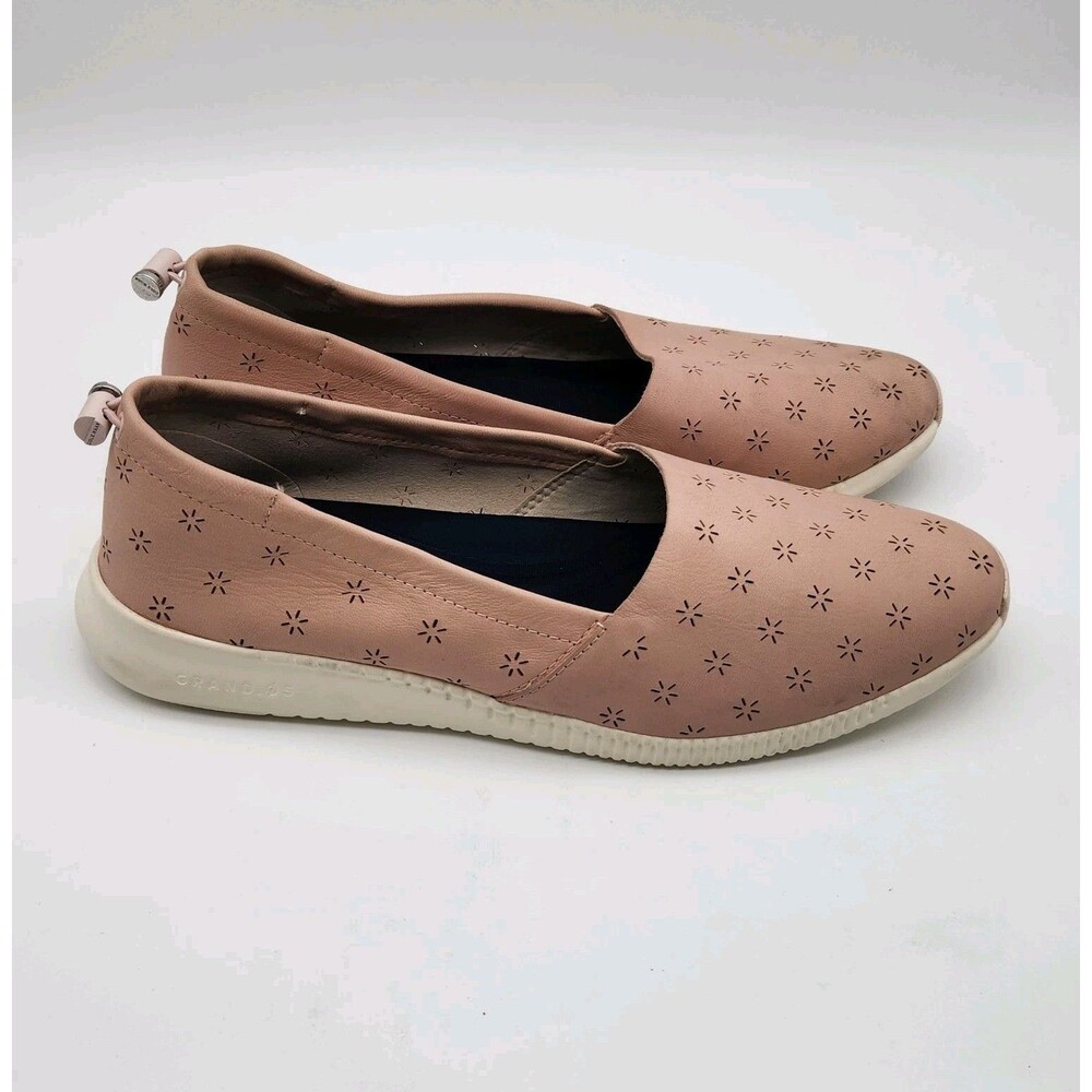 COLE HAAN Studio Grand OS Women's Perforated Slip On Leather Shoes Sz 10B